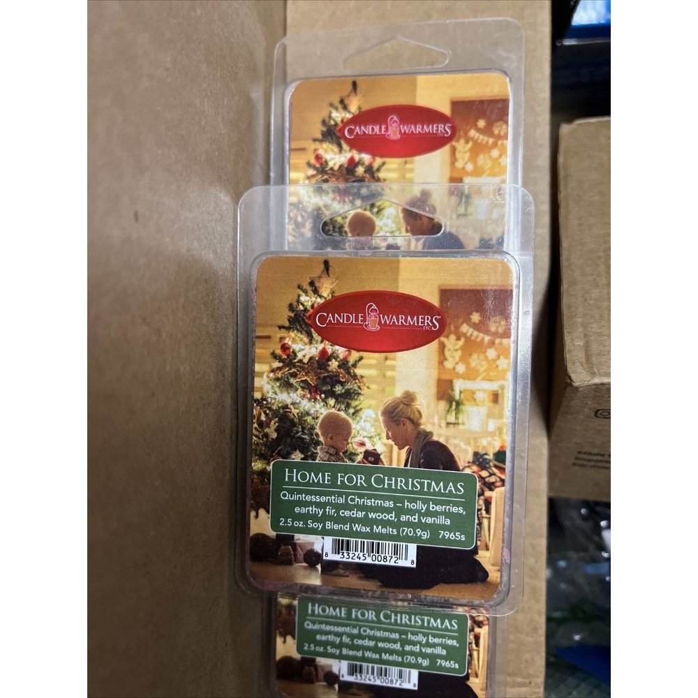 3 of Candle Warmers Wax Melts "Home For Christmas" Scent 2.5 oz  - New